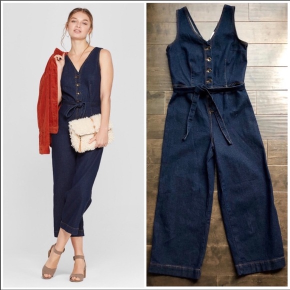 universal thread denim romper
